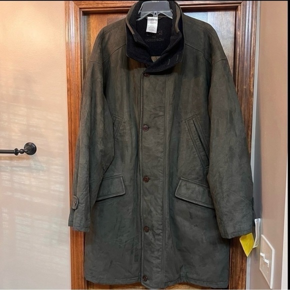 Mens Overcoat Top‎ Coat Virgin Wool Cashmere Blend ERES MEN NWT Sz 44R Chestnut - Picture 1 of 16